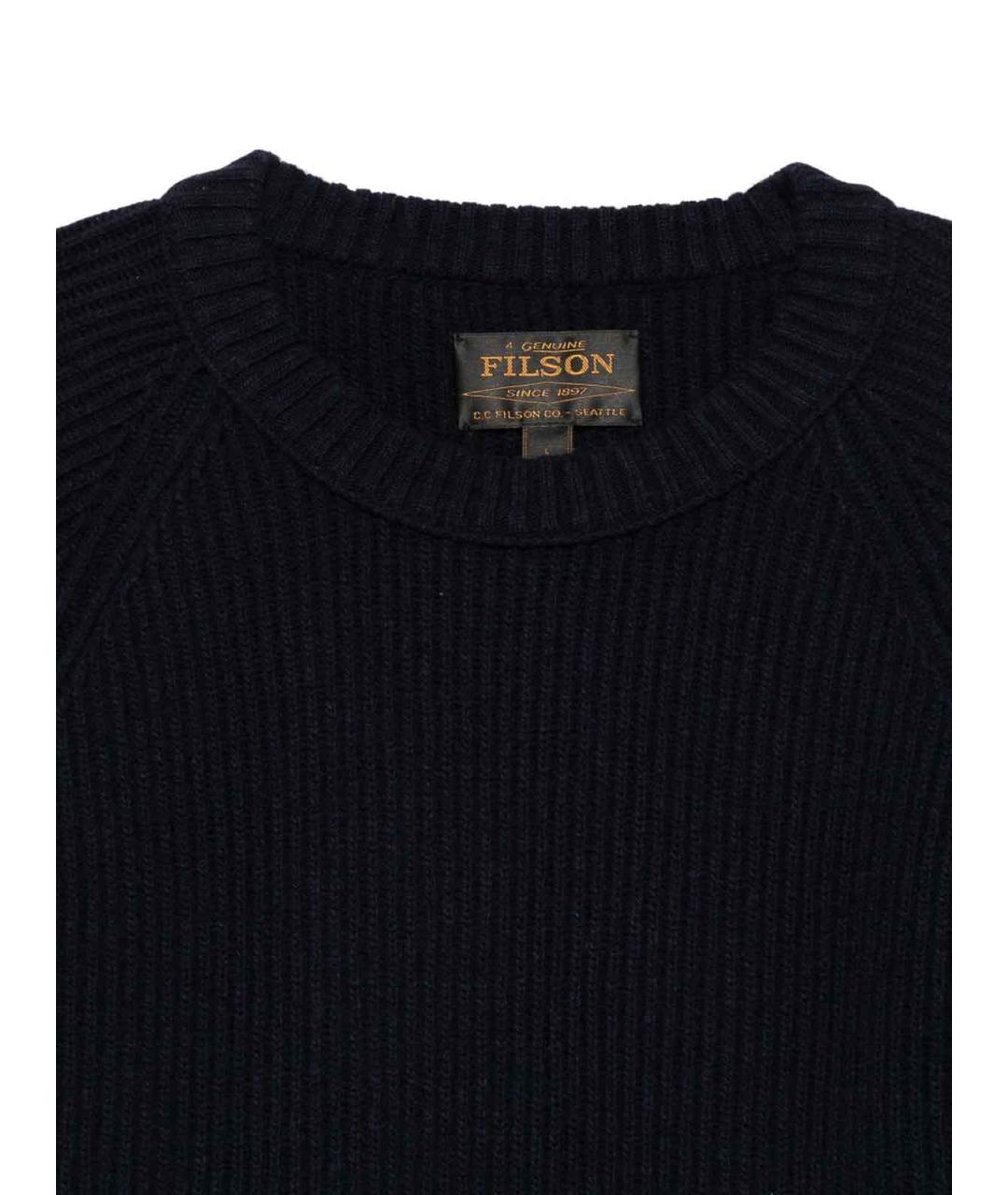FILSON Синий шерстяной джемпер / свитер, фото 3