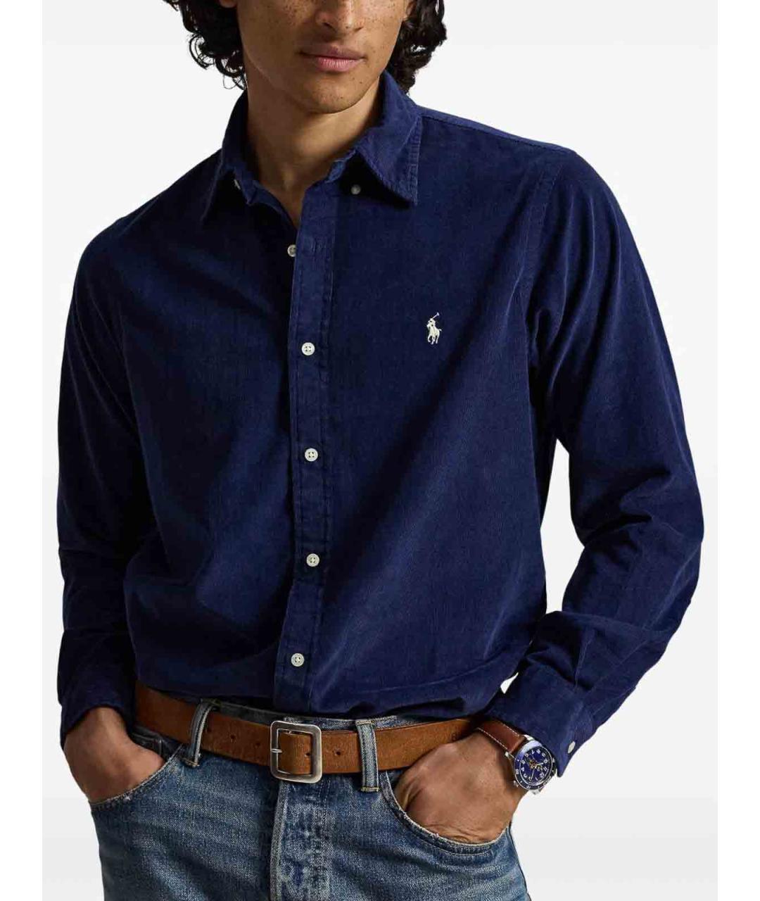POLO RALPH LAUREN Синяя кэжуал рубашка, фото 2