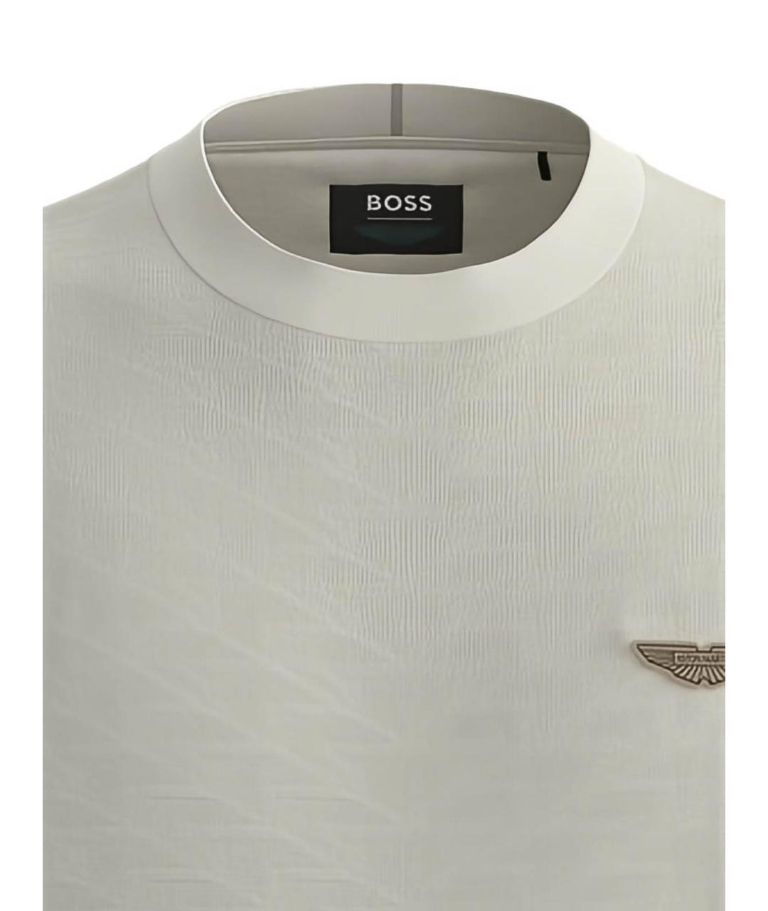 HUGO BOSS Белая хлопковая футболка, фото 2