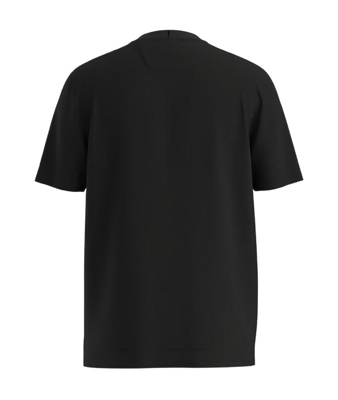 HUGO BOSS Черная хлопковая футболка, фото 4