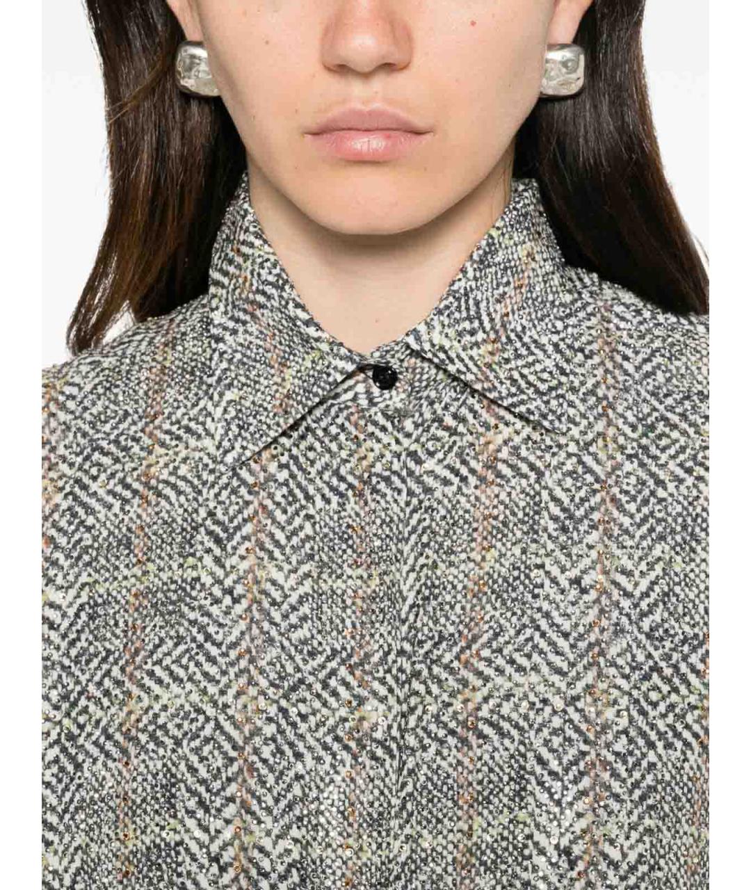 ERMANNO SCERVINO Серая вискозная рубашка, фото 2