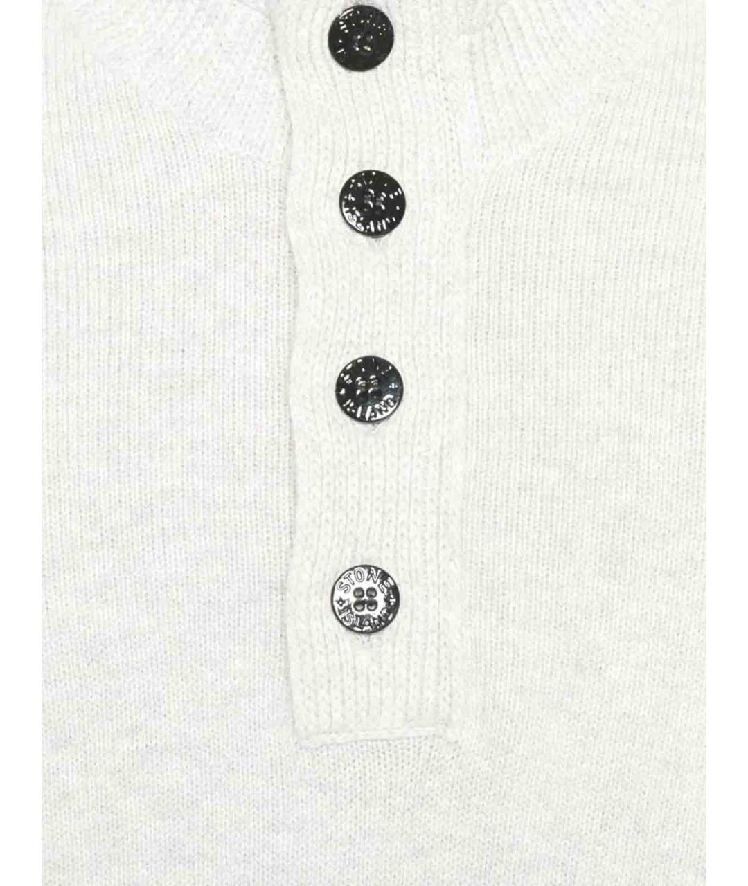 STONE ISLAND Бежевый шерстяной джемпер / свитер, фото 2