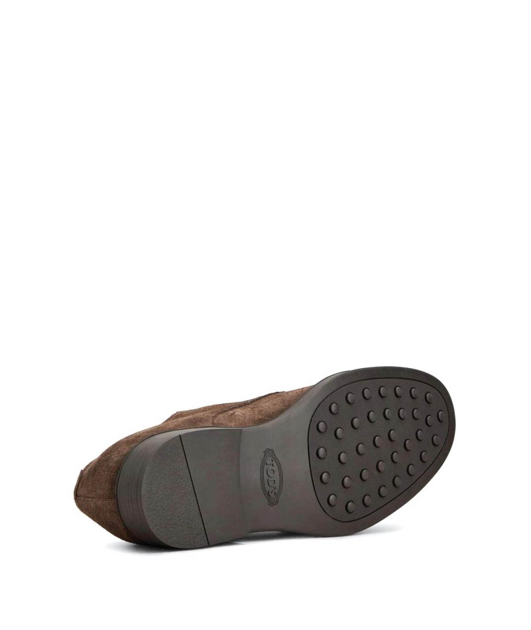 TOD'S Коричневые замшевые туфли, фото 3