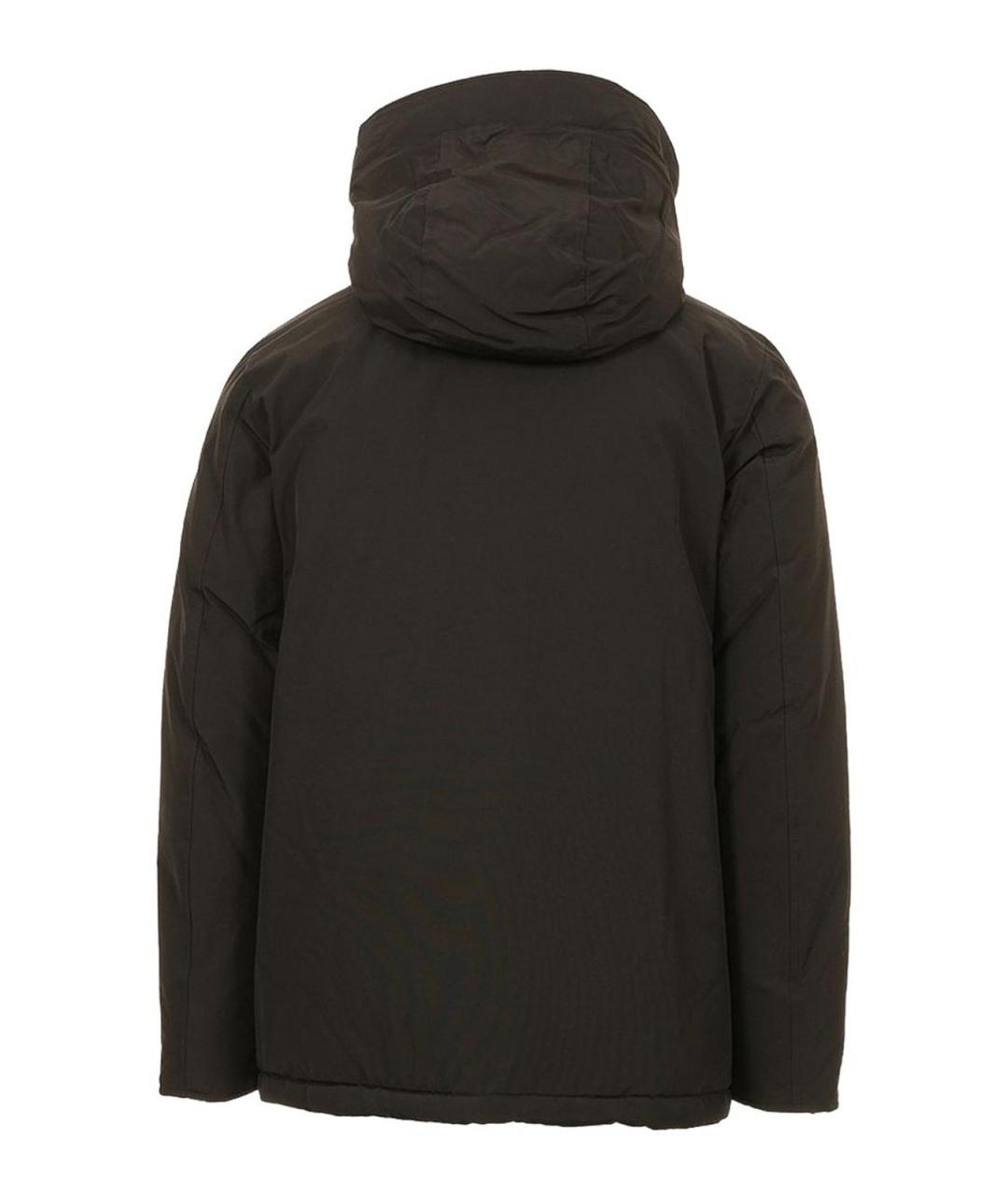 WOOLRICH Черная хлопковая парка, фото 3