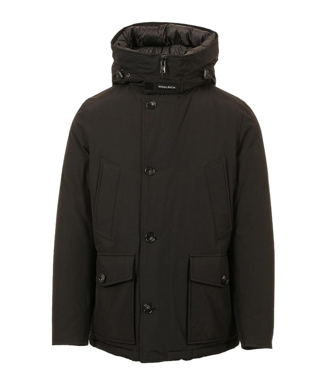 WOOLRICH Черная хлопковая парка, фото 1