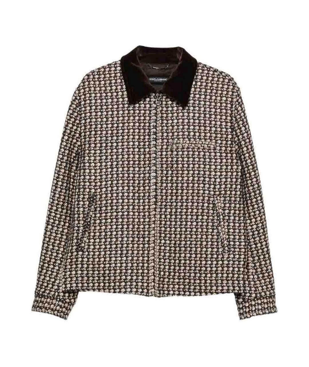 DOLCE&GABBANA Мульти шерстяная куртка, фото 6