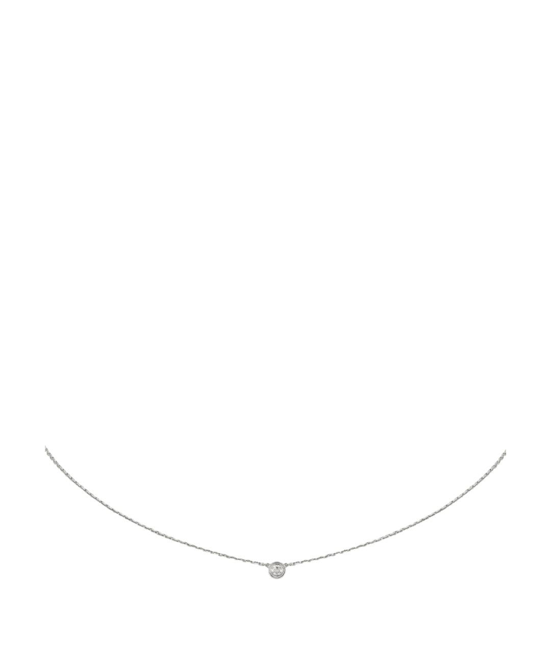CARTIER Серебряное колье из белого золота, фото 1