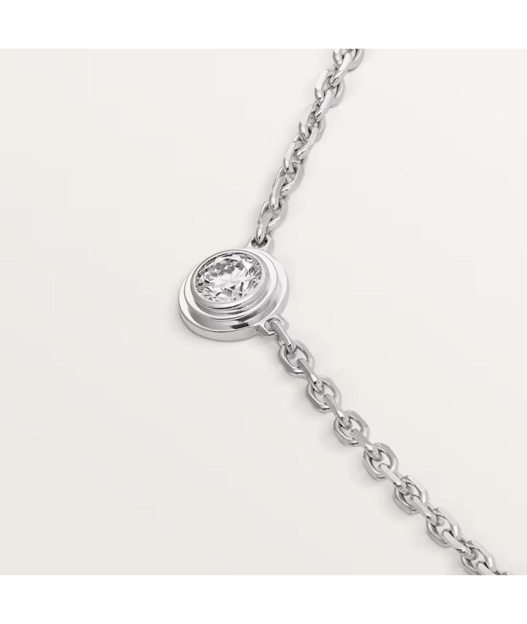 CARTIER Серебряное колье из белого золота, фото 3