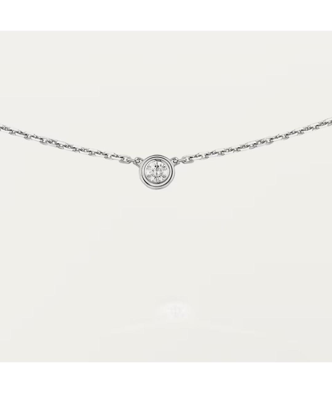 CARTIER Серебряное колье из белого золота, фото 2