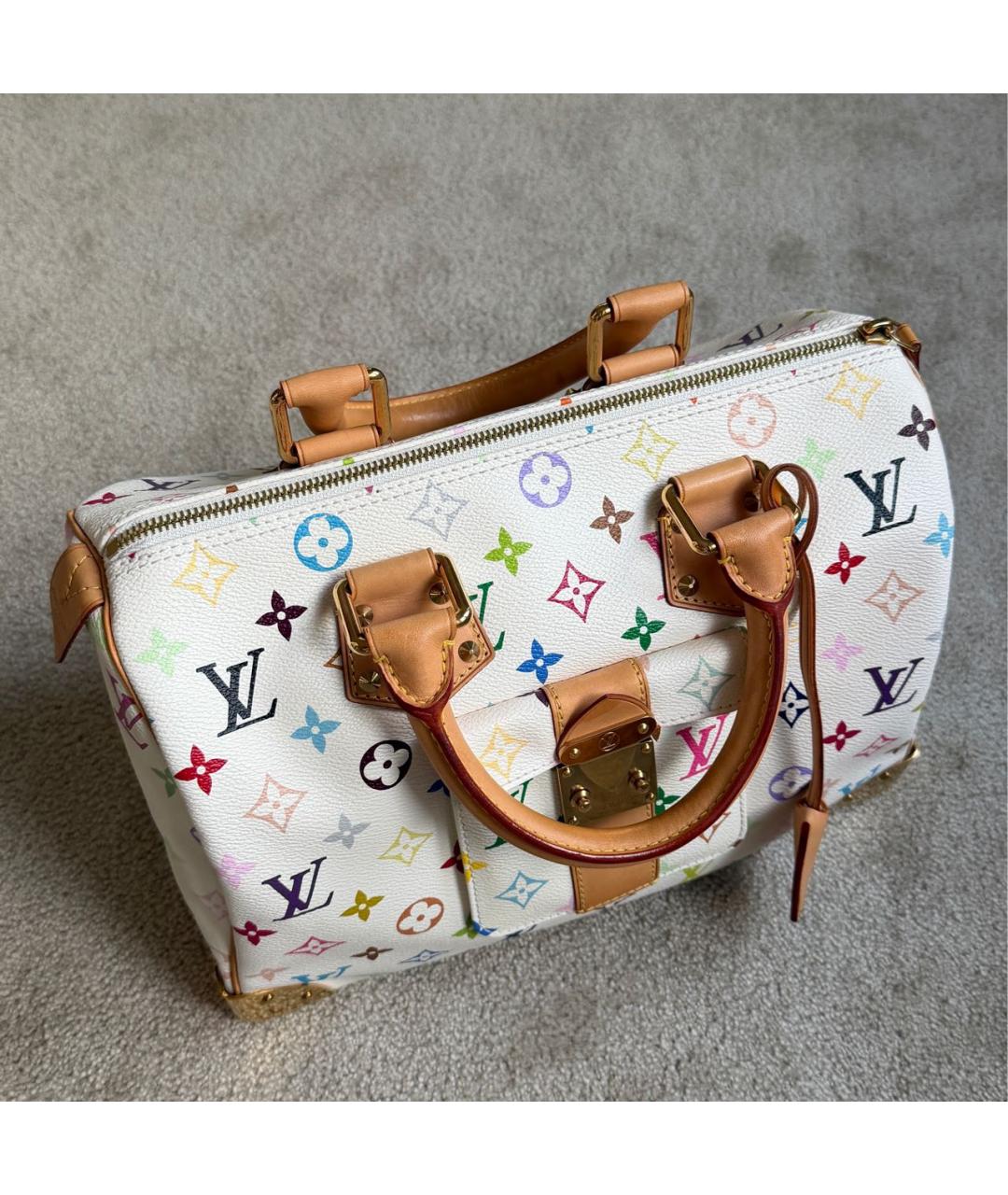 LOUIS VUITTON Кожаная сумка с короткими ручками, фото 2