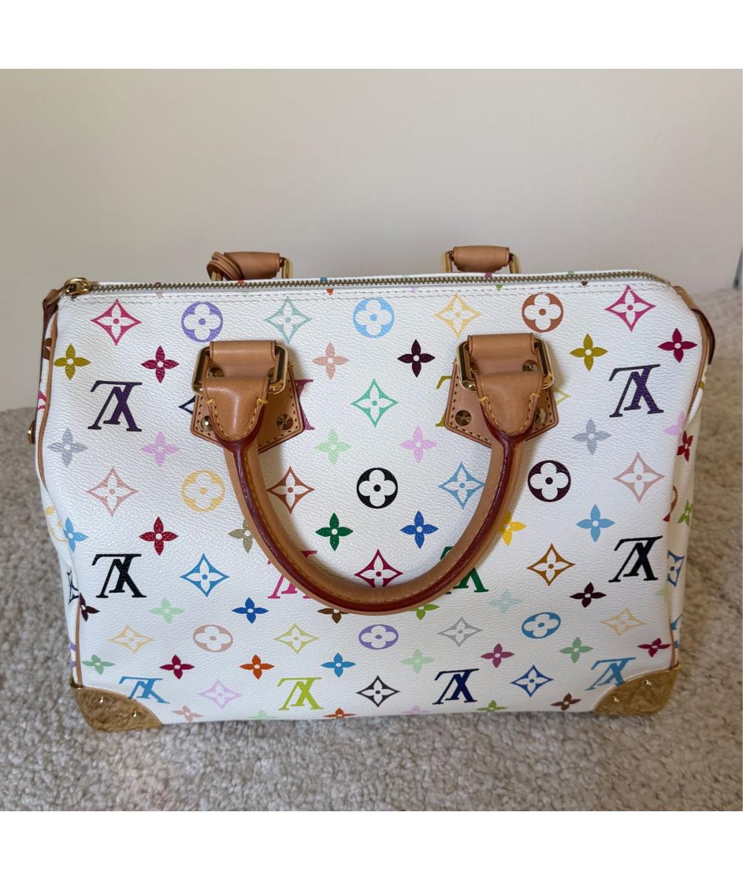 LOUIS VUITTON Кожаная сумка с короткими ручками, фото 3