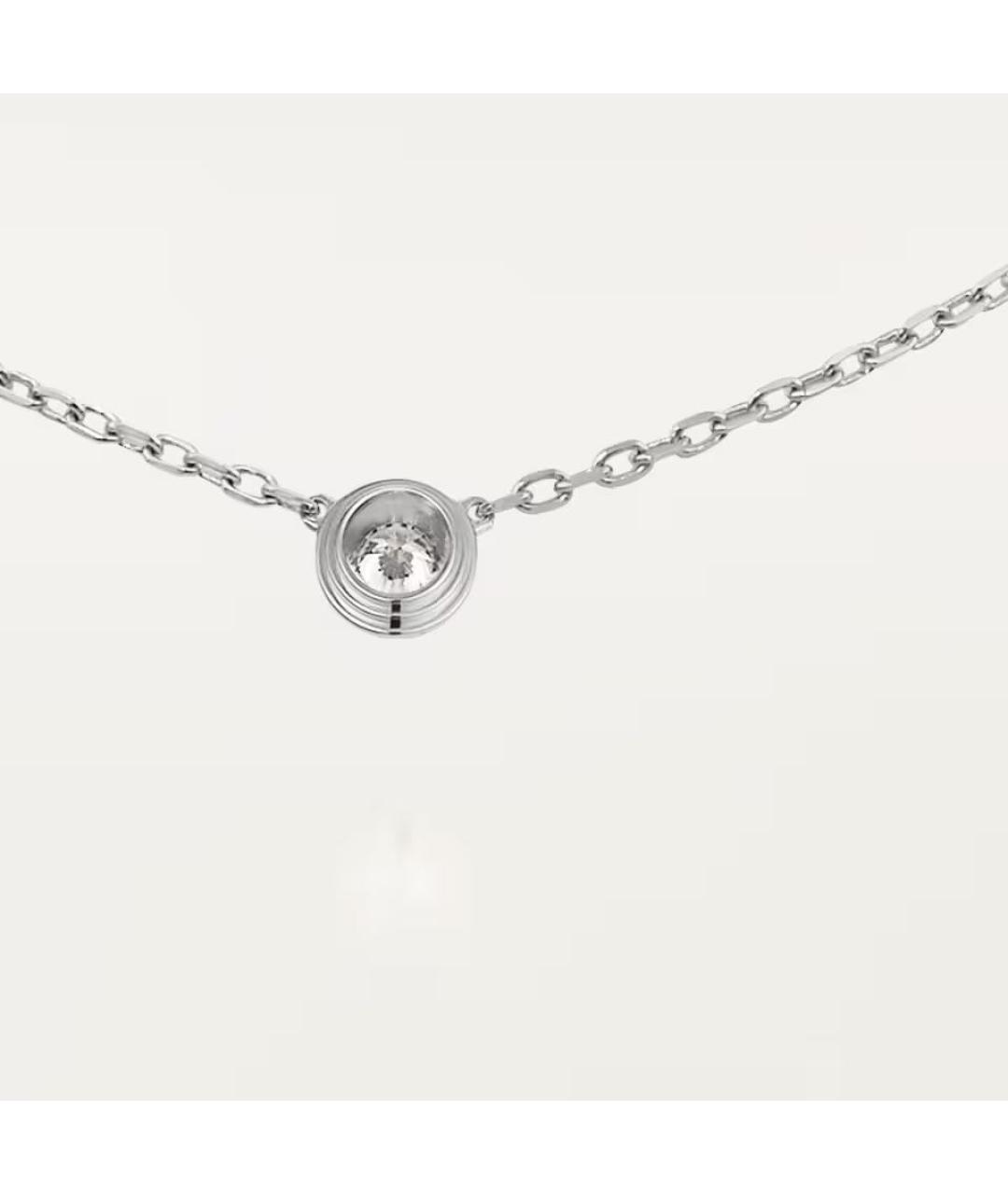 CARTIER Серебряное колье из белого золота, фото 4