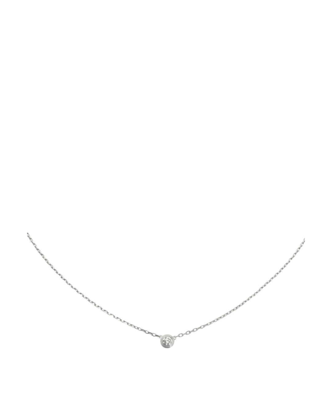 CARTIER Серебряное колье из белого золота, фото 1