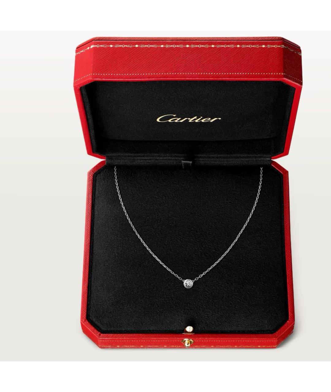 CARTIER Серебряное колье из белого золота, фото 7
