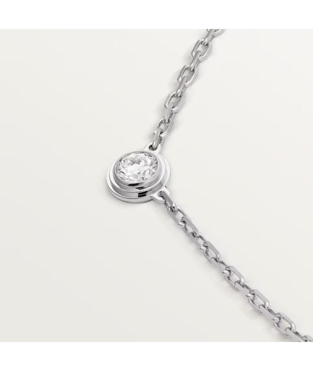 CARTIER Серебряное колье из белого золота, фото 3