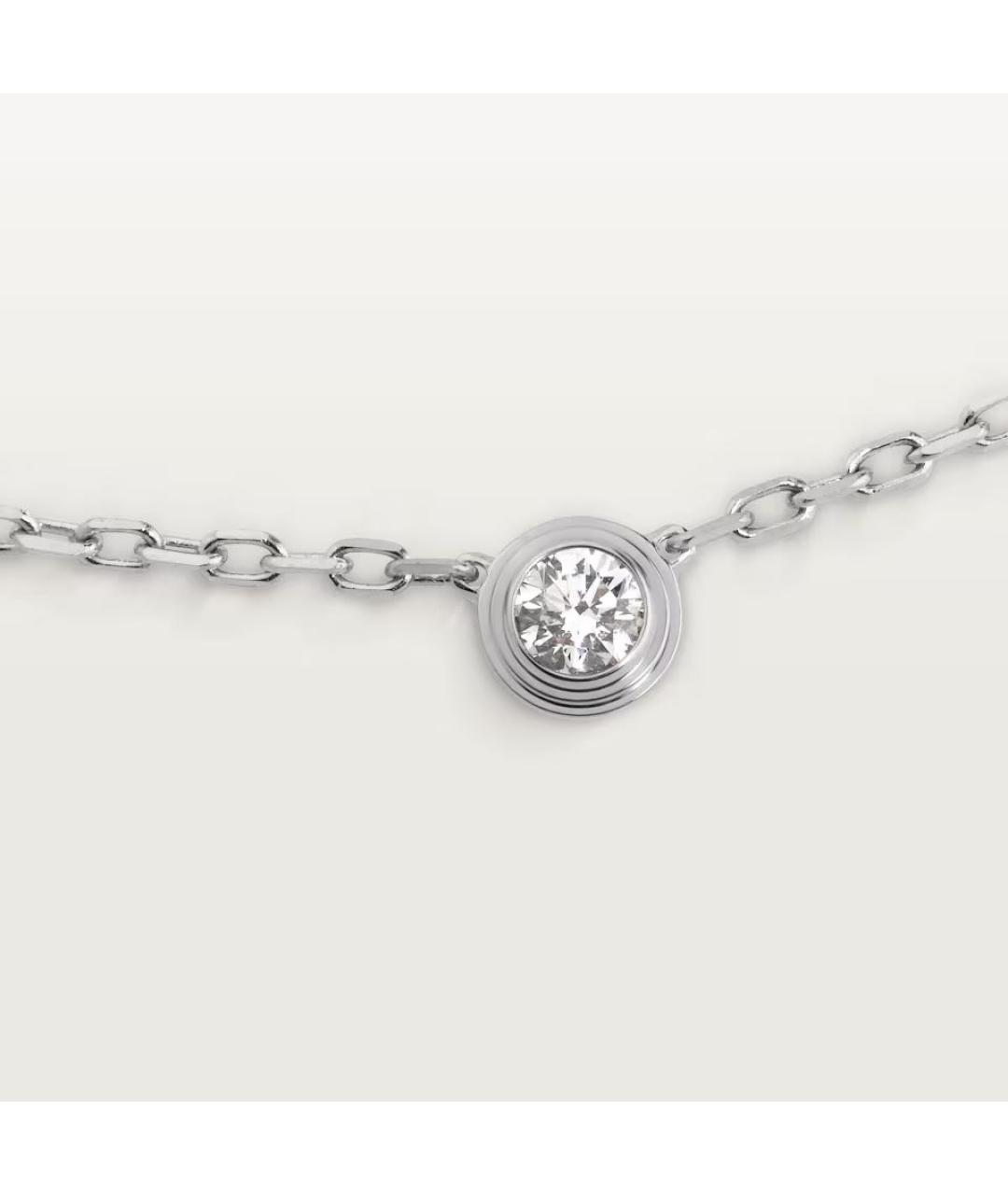 CARTIER Серебряное колье из белого золота, фото 2