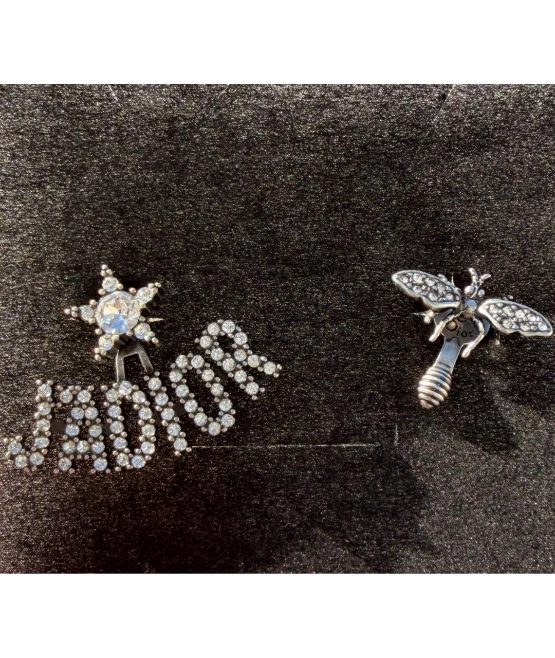 CHRISTIAN DIOR Серебряные металлические серьги, фото 3