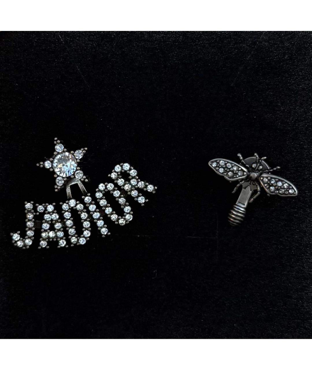 CHRISTIAN DIOR Серебряные металлические серьги, фото 4