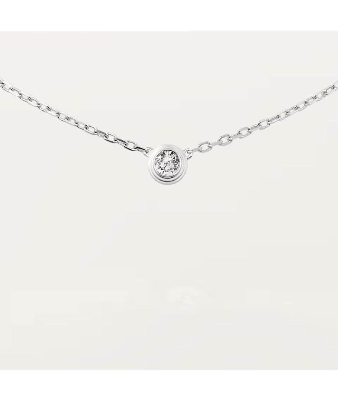 CARTIER Серебряное колье из белого золота, фото 2