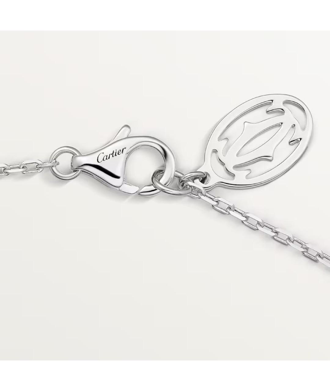CARTIER Серебряное колье из белого золота, фото 4