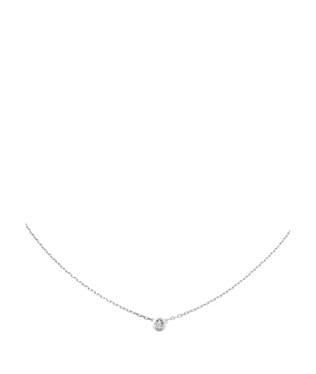 CARTIER Серебряное колье из белого золота, фото 1