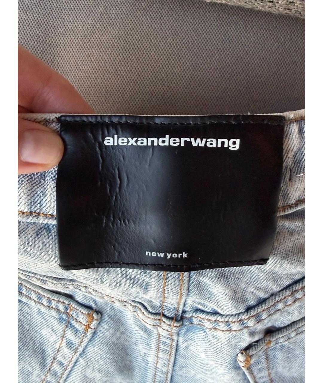 ALEXANDER WANG Голубые деним шорты, фото 3