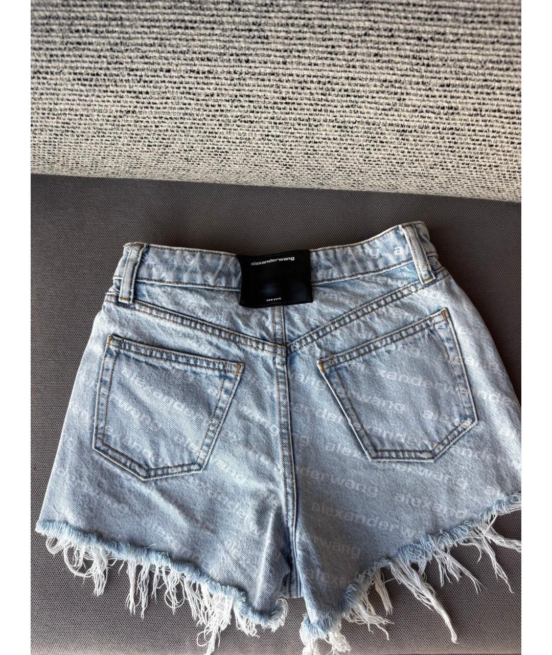 ALEXANDER WANG Голубые деним шорты, фото 2