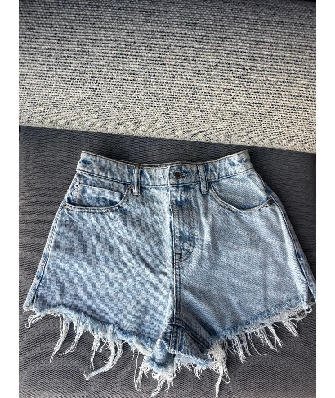 ALEXANDER WANG Голубые деним шорты, фото 5