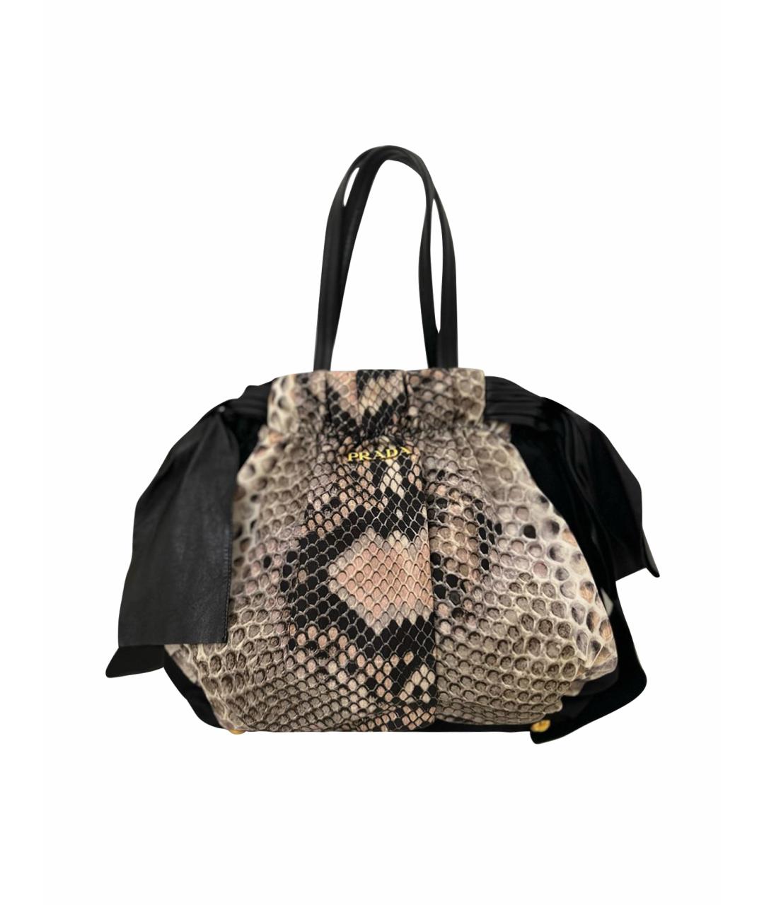 PRADA Мульти тканевая сумка с короткими ручками, фото 6