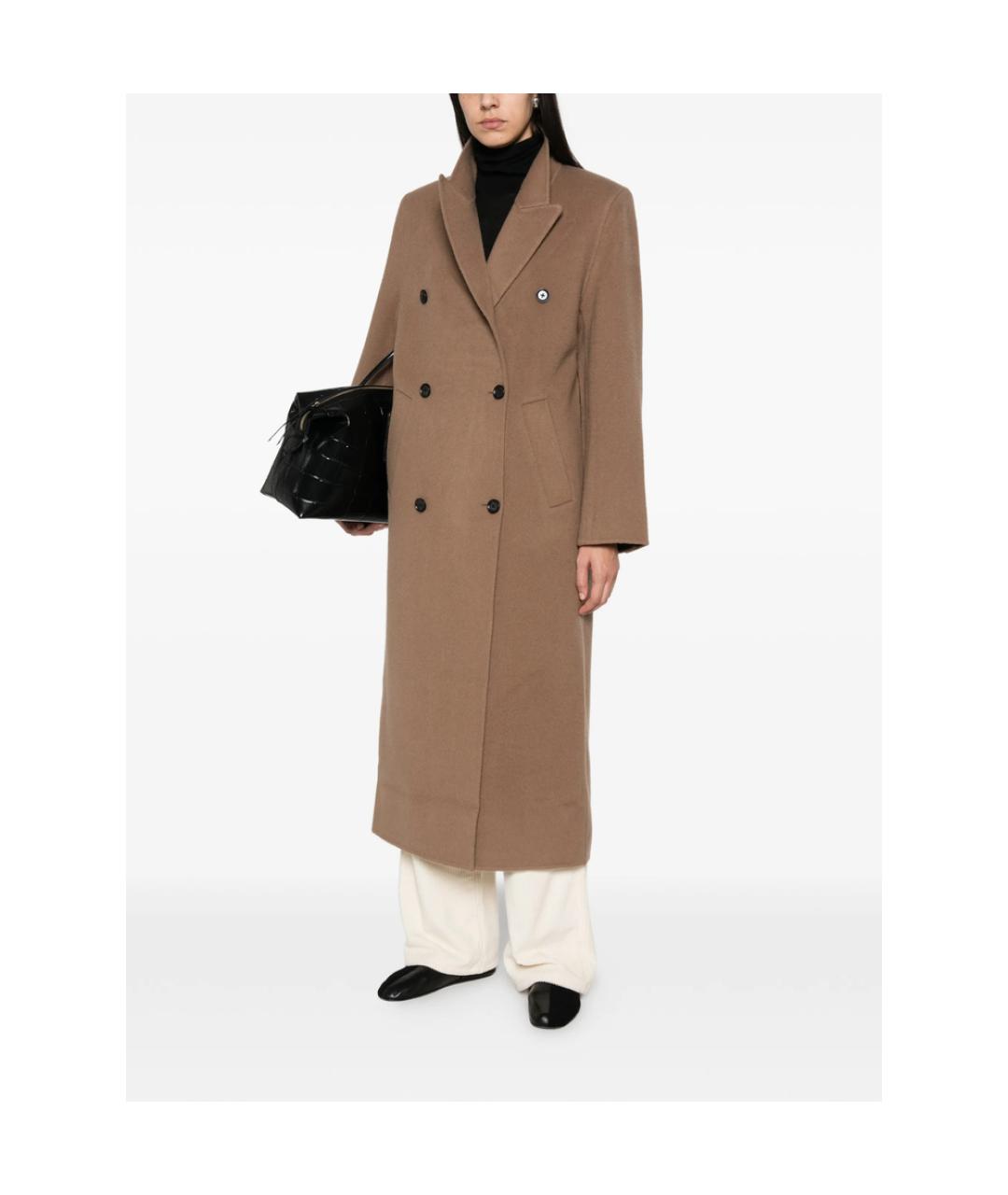 ALMADA LABEL Коричневое пальто, фото 3