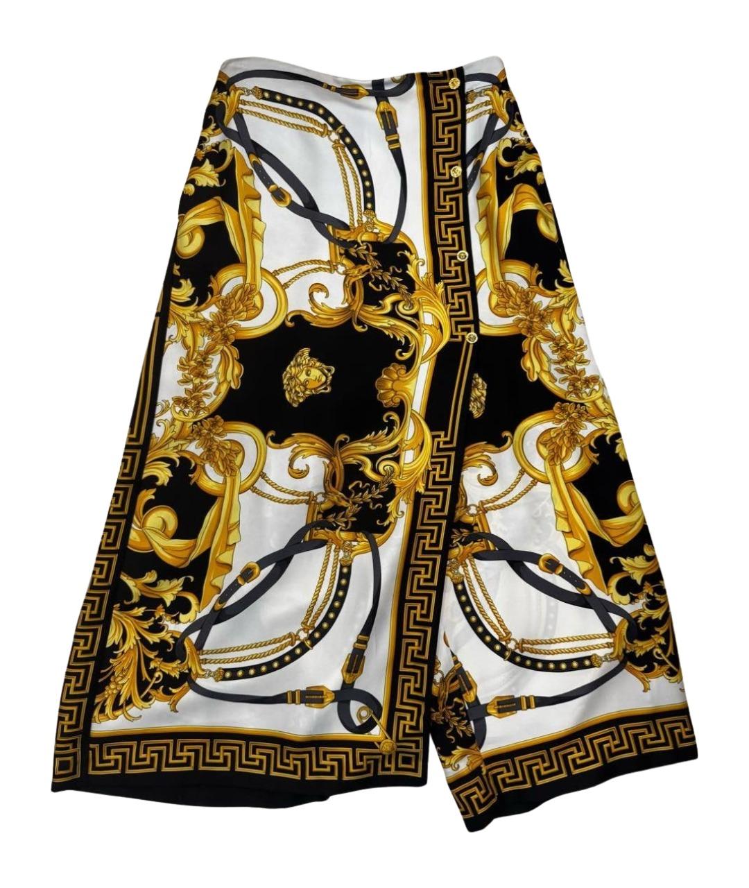 VERSACE Шелковая юбка миди, фото 1