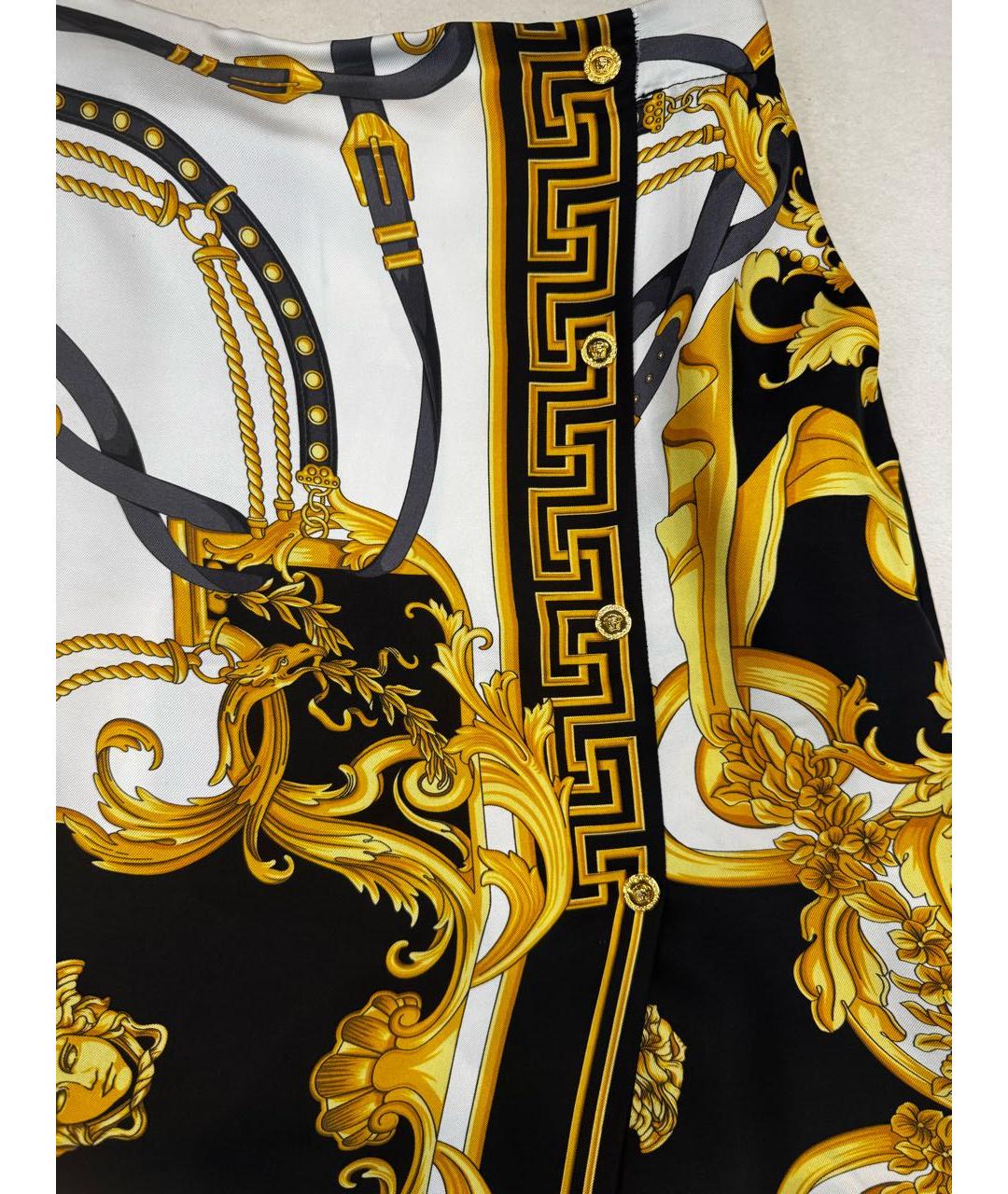 VERSACE Шелковая юбка миди, фото 2