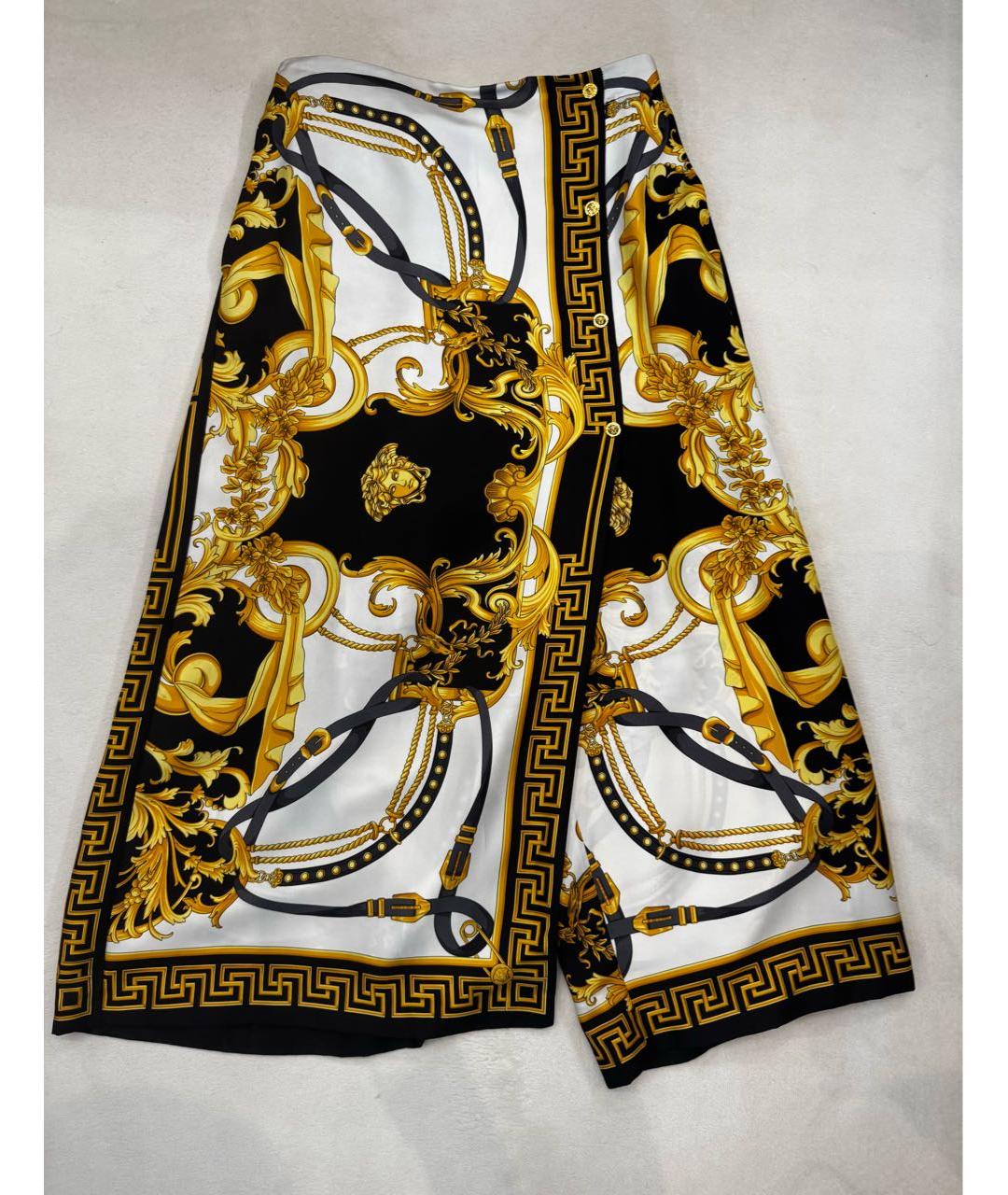 VERSACE Шелковая юбка миди, фото 9