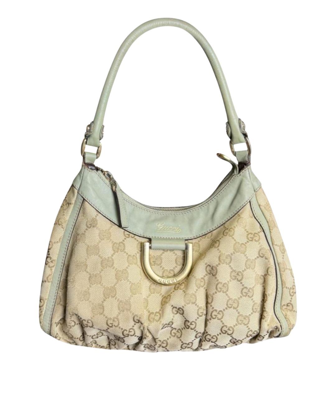 GUCCI Бежевая тканевая сумка тоут, фото 1
