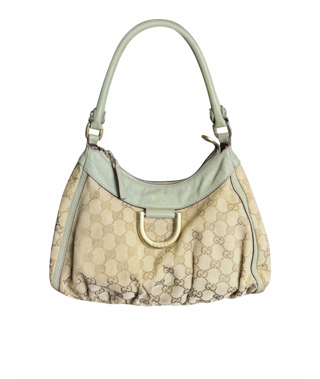 GUCCI Бежевая тканевая сумка тоут, фото 10