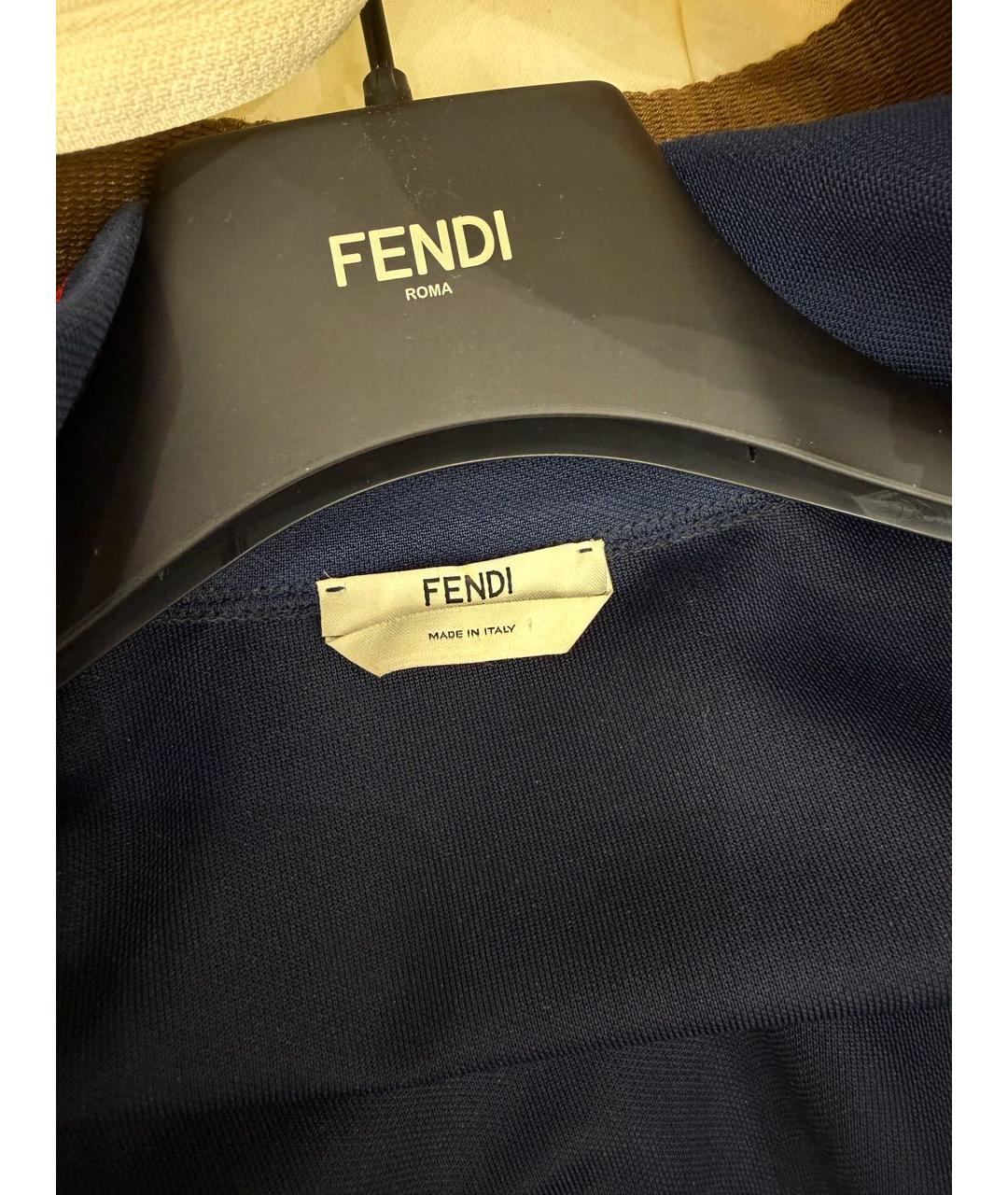 FENDI Темно-синий полиэстеровый комбинезон, фото 3