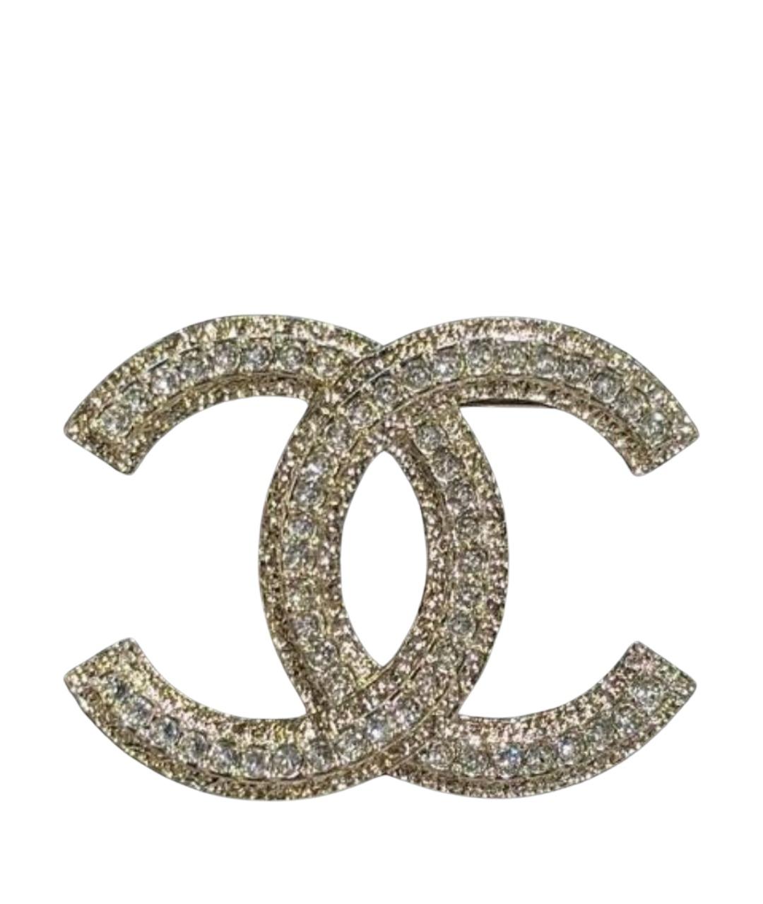 CHANEL Золотая металлическая булавка / брошь, фото 1