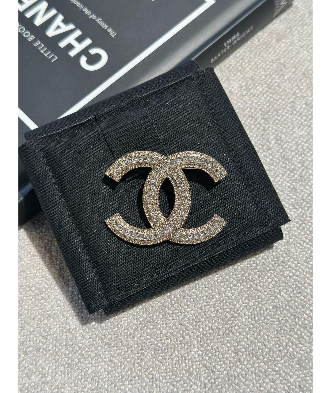 CHANEL Золотая металлическая булавка / брошь, фото 4