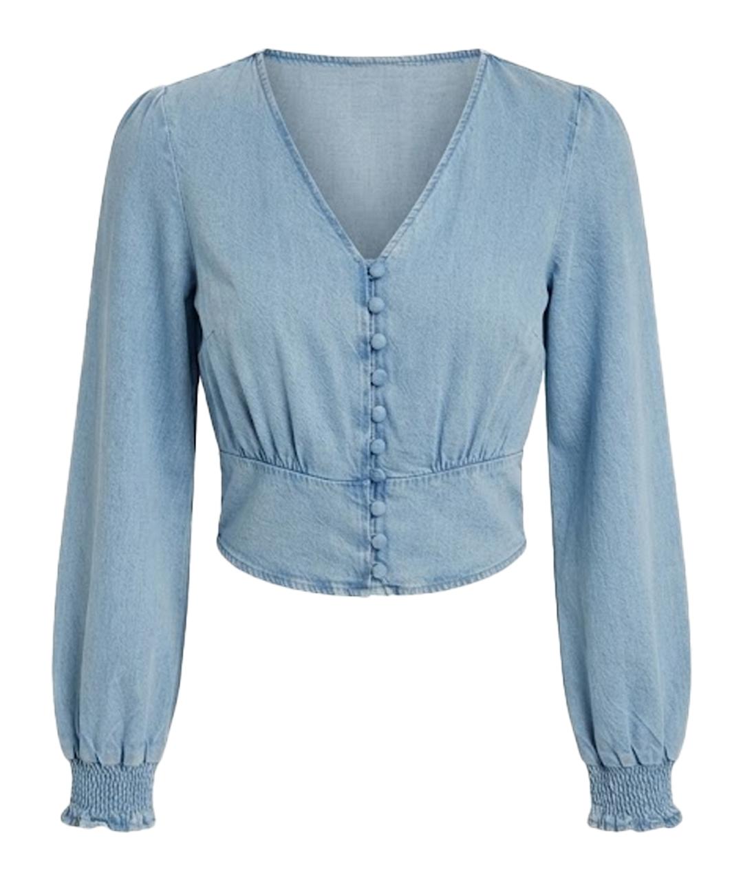 LEVI'S Голубая вискозная блузы, фото 1