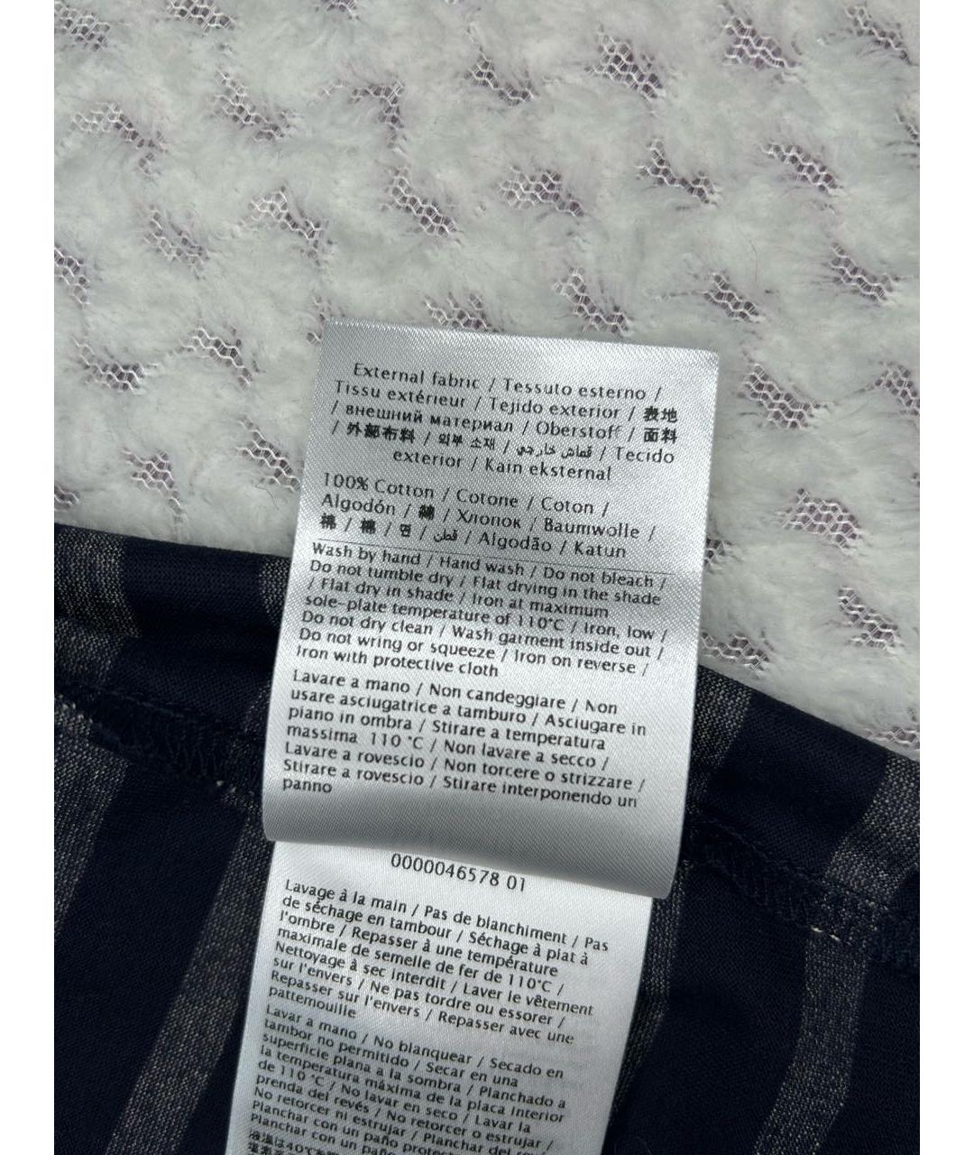 RED VALENTINO Темно-синяя хлопковая футболка, фото 6
