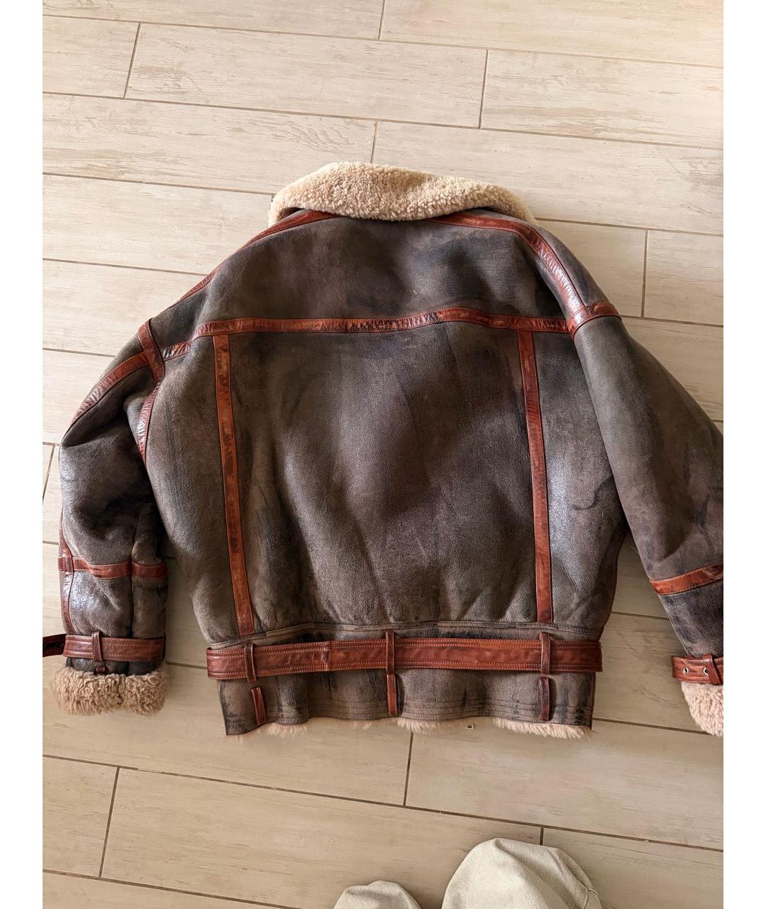 BALMAIN Коричневая замшевая дубленка/шуба, фото 2
