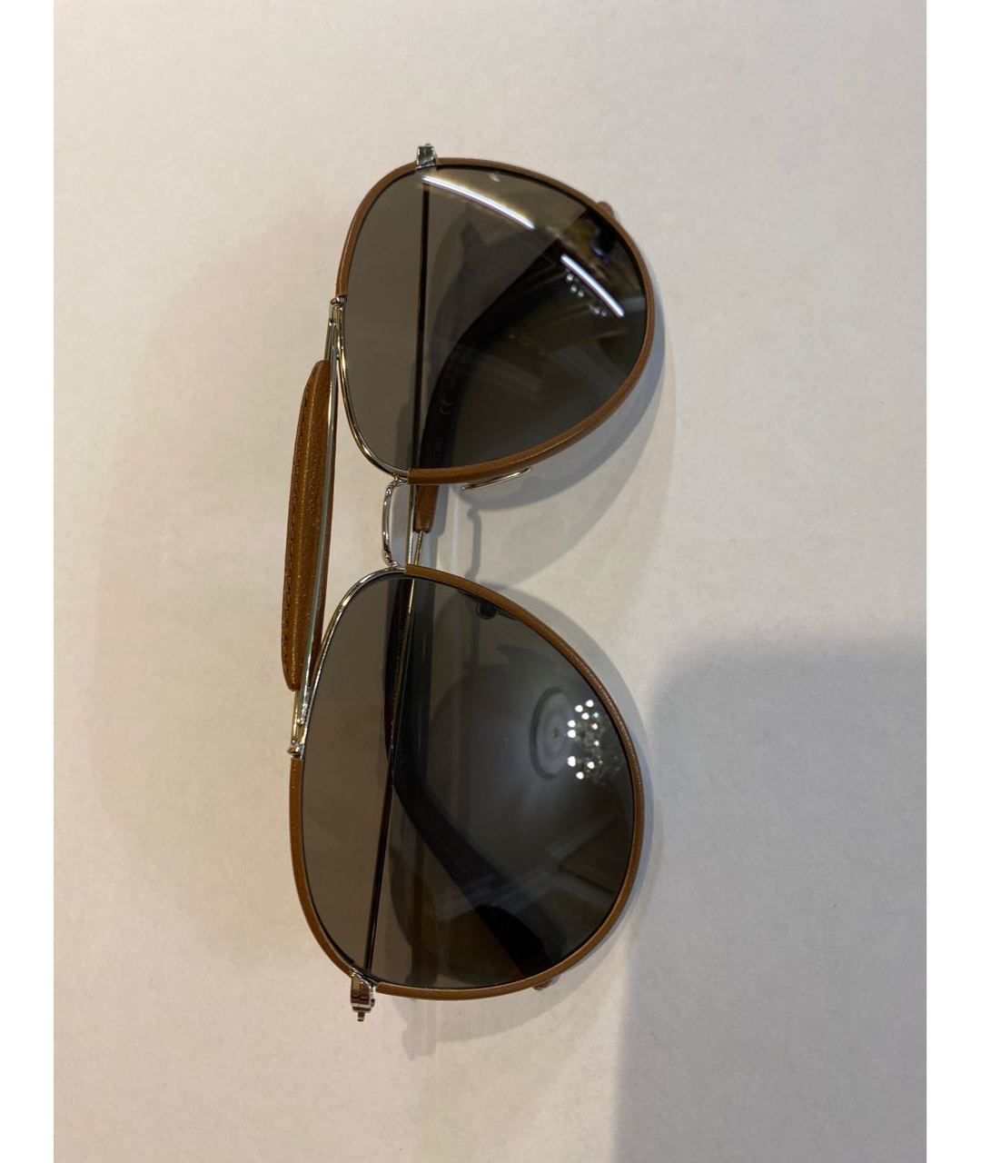 VALENTINO Коричневые металлические солнцезащитные очки, фото 5