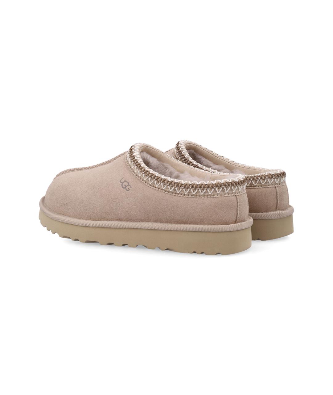 UGG Бежевые замшевые сабо, фото 3