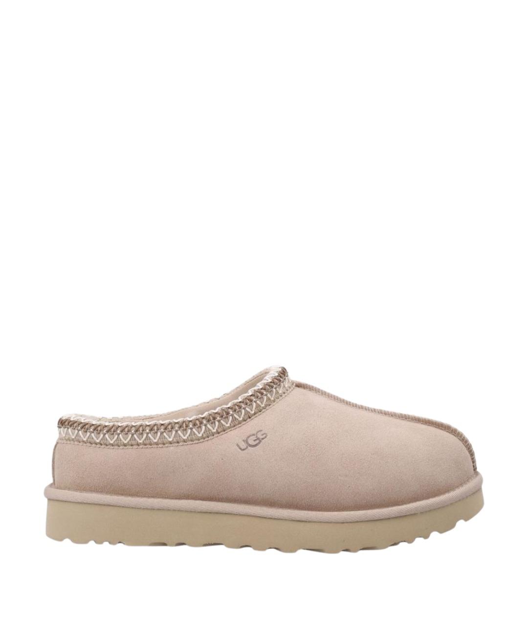 UGG Бежевые замшевые сабо, фото 1