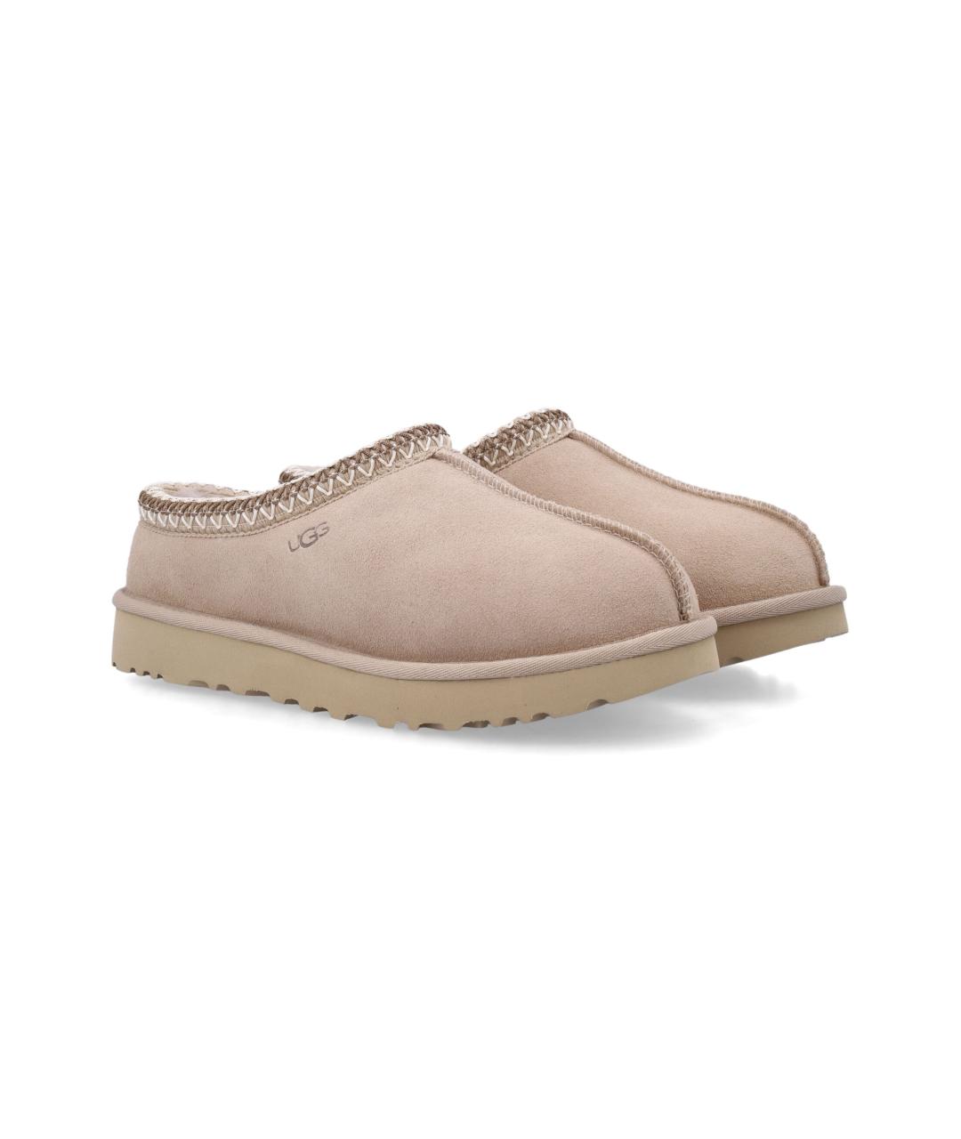 UGG Бежевые замшевые сабо, фото 2