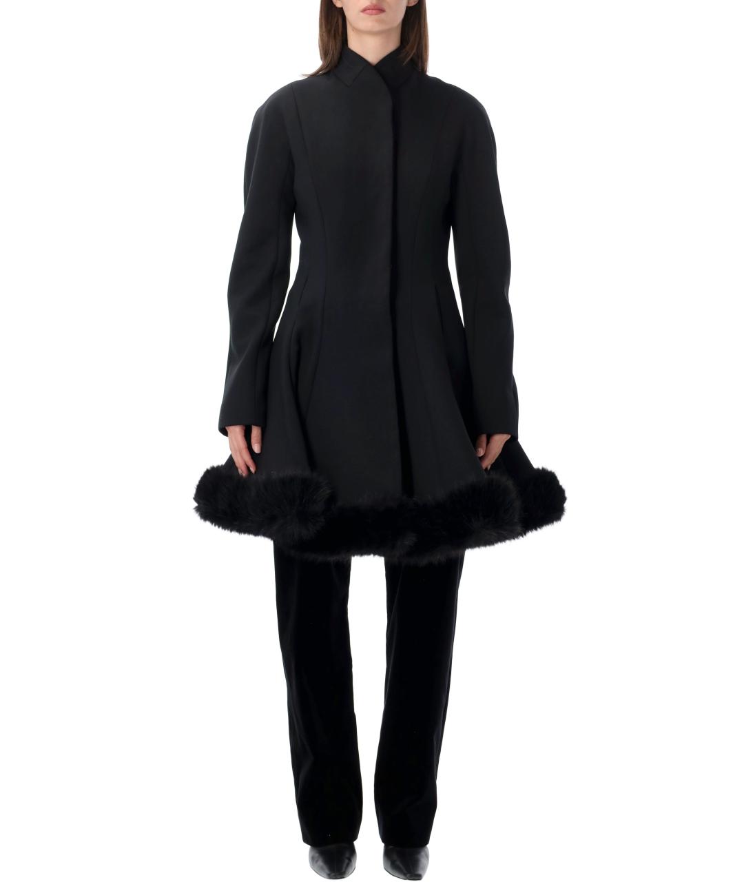 STELLA MCCARTNEY Черное вискозное пальто, фото 4