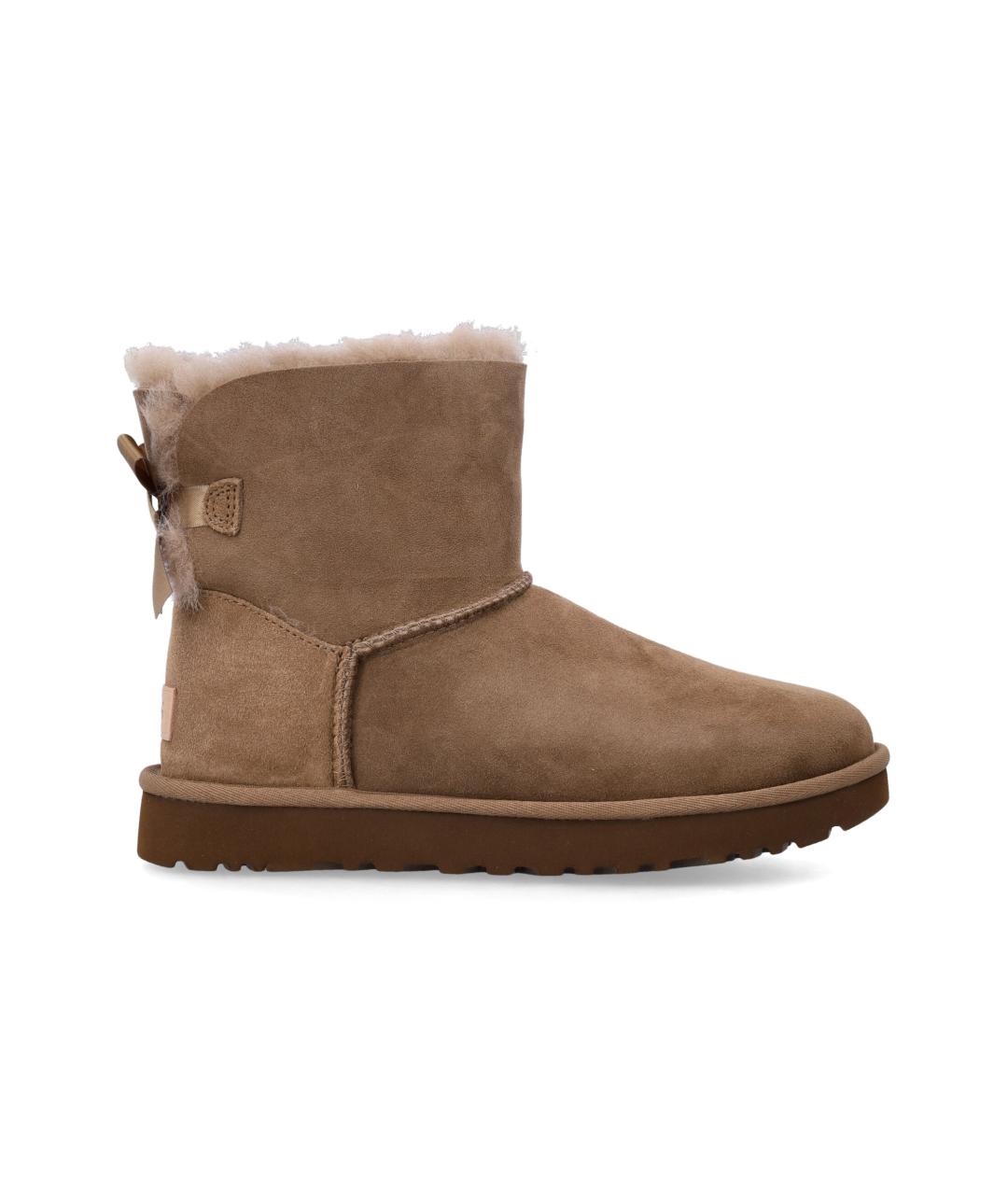 UGG Бежевые замшевые полусапоги, фото 4