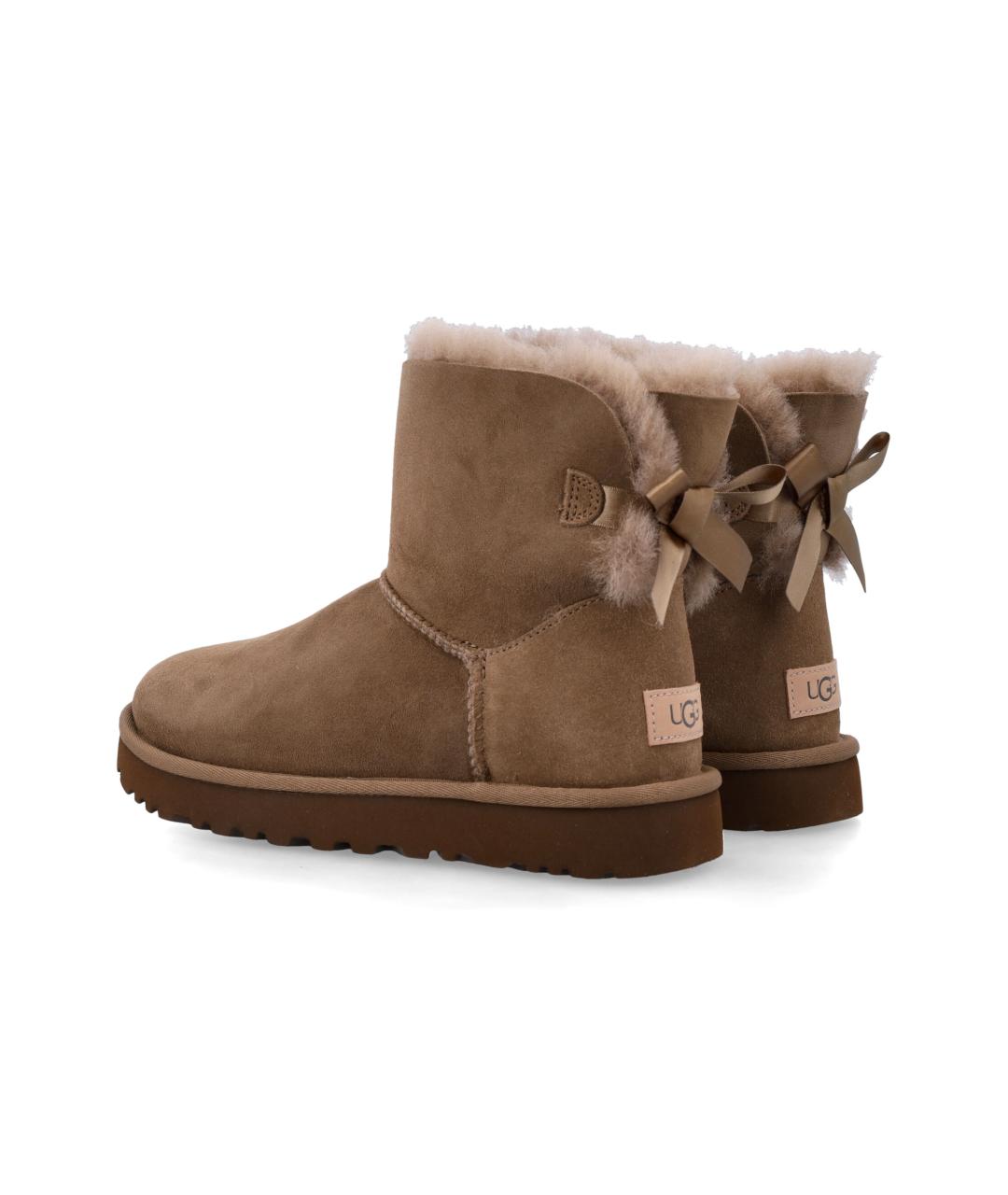 UGG Бежевые замшевые полусапоги, фото 3
