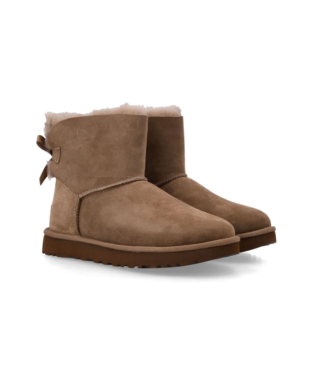 UGG Бежевые замшевые полусапоги, фото 2