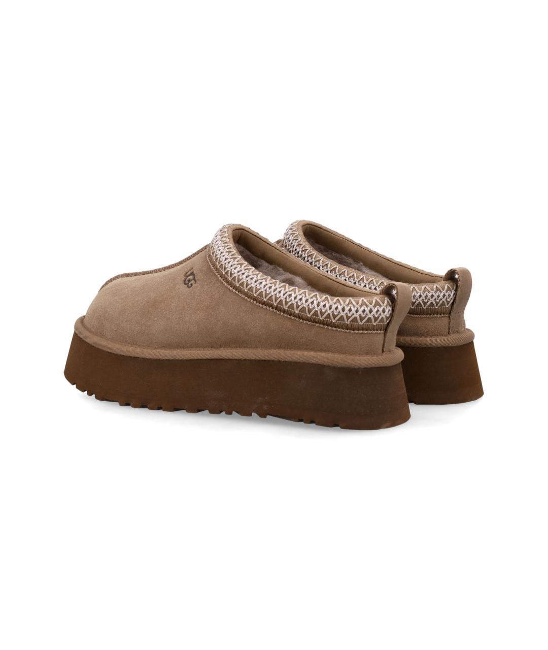 UGG Бежевые замшевые сабо, фото 3